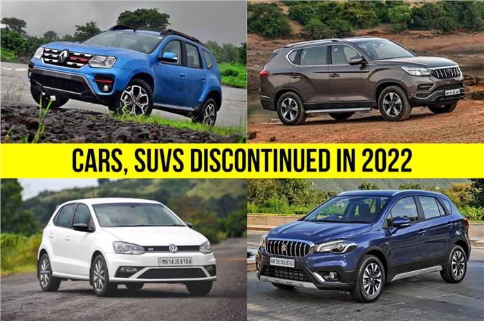 Cars, SUVs discontinued in 2022
